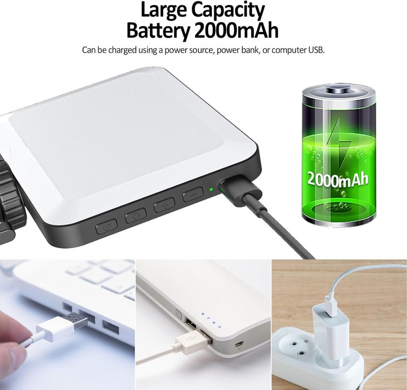 XINBAOHONG Rechargeable Selfie Light, Clip Fill Light for Phone Laptop Tablet Portable Light for Video Conference Live Streaming Zoom Call Makeup Picture (Black) - Image 5